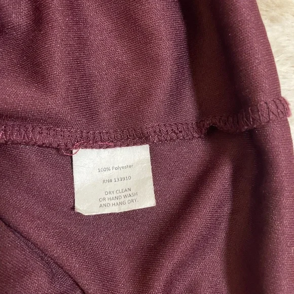 Show me your Mumu Burgundy spaghetti strap Maxi Dress XS - Picture 8 of 9